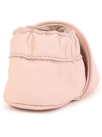 Hugo Boss Kids Leder-Krabbelschuhe in Rosa