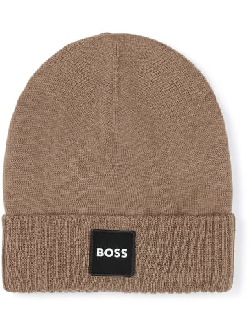 Hugo Boss Kids Beanie in Hellbraun
