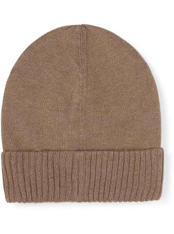 Hugo Boss Kids Czapka beanie w kolorze jasnobrązowym