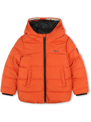 Hugo Boss Kids Kurtka pikowana w kolorze pomarańczowym