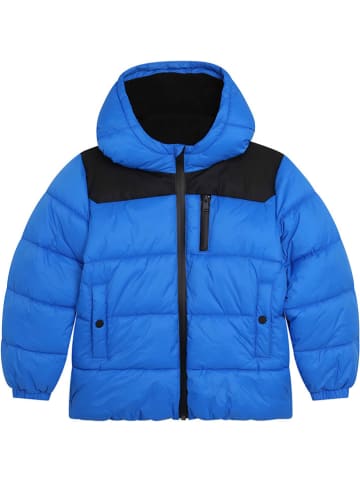 Hugo Boss Kids Kurtka pikowana w kolorze niebieskim