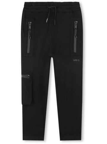 Hugo Boss Kids Spodnie dresowe w kolorze czarnym