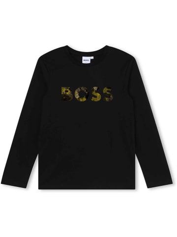 Hugo Boss Kids Koszulka w kolorze czarnym