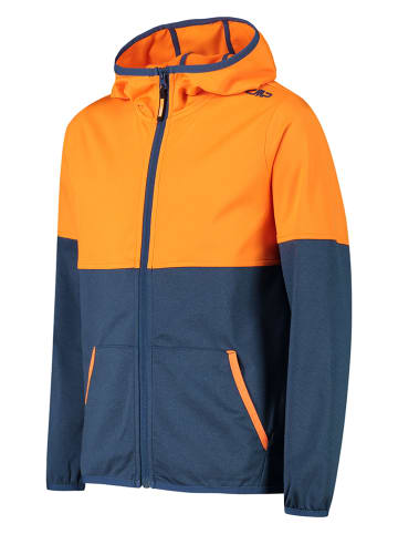 CMP Fleecejacke in Orange/ Dunkelblau
