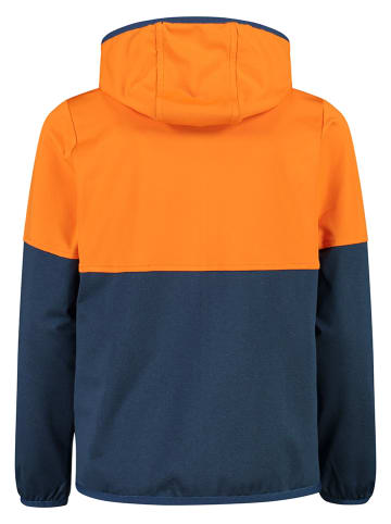 CMP Fleecejacke in Orange/ Dunkelblau