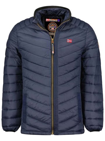 Geographical Norway Doorgestikte jas "Carliti" donkerblauw