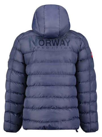 Geographical Norway Doorgestikte jas "Bombe" donkerblauw