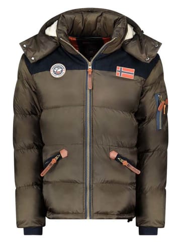 Geographical Norway Kurtka zimowa "Celian" w kolorze khaki
