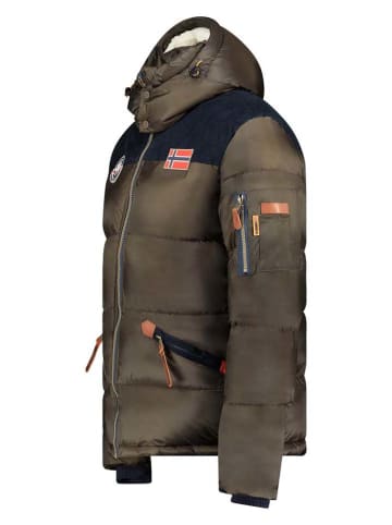 Geographical Norway Kurtka zimowa "Celian" w kolorze khaki
