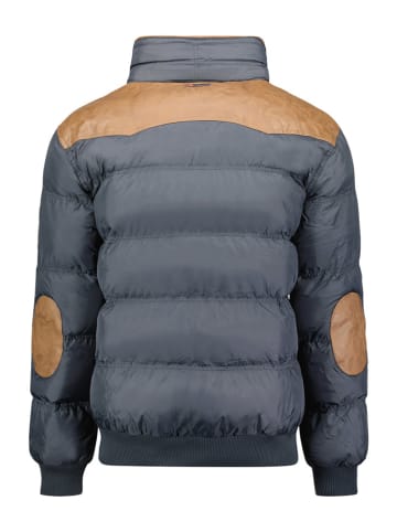 Geographical Norway Doorgestikte jas "Abramovitch" donkergrijs