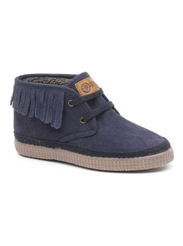 natural world Leder-Boots in Dunkelblau