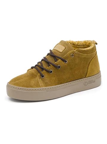 natural world Leder-Boots in Senf