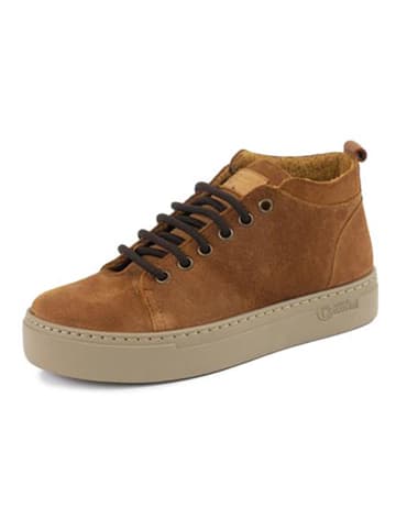 natural world Leren boots lichtbruin