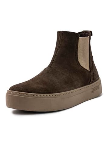 natural world Leder-Chelsea-Boots in Braun