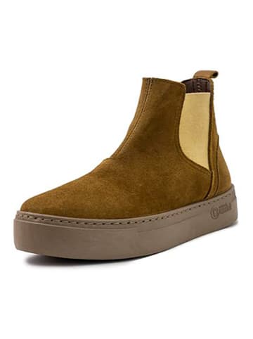 natural world Leder-Chelsea-Boots in Braun