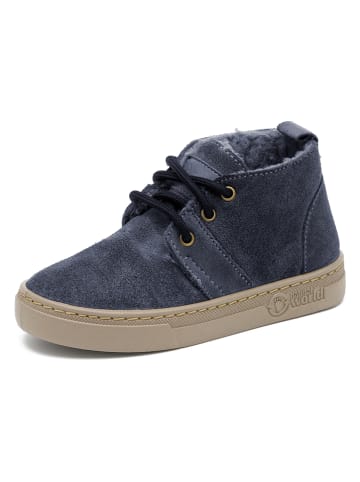 natural world Leder-Boots in Dunkelblau