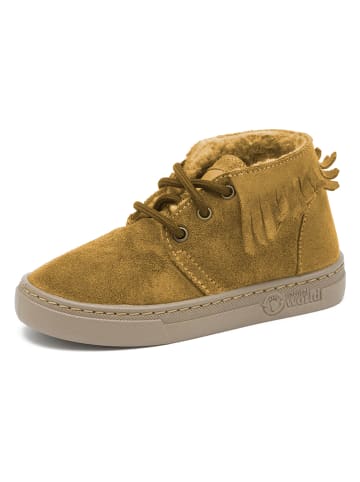 natural world Leder-Boots in Ocker