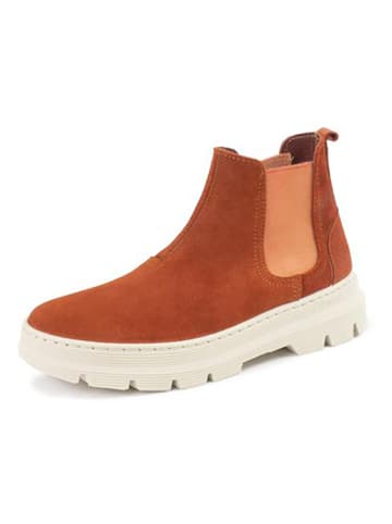 natural world Leder-Chelsea-Boots in Orange