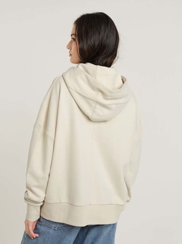 G-Star Hoodie in Creme/ Schwarz