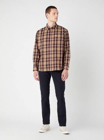 Wrangler Koszula - Regular fit - w kolorze jasnobrązowo-czerwonym