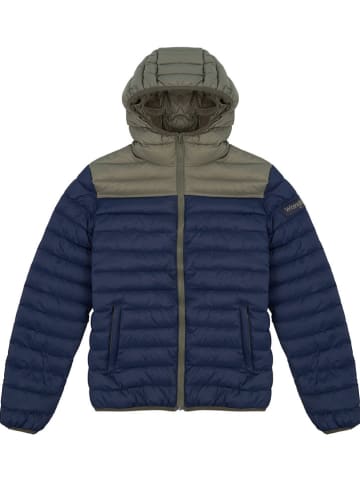 Wrangler Steppjacke in Blau/ Khaki