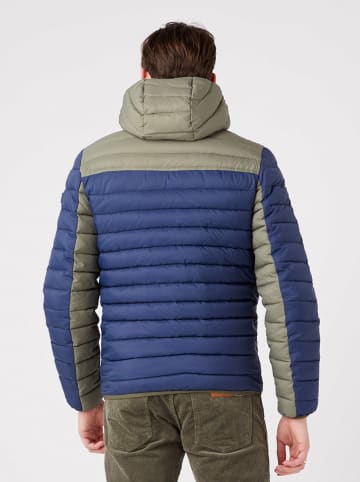 Wrangler Steppjacke in Blau/ Khaki