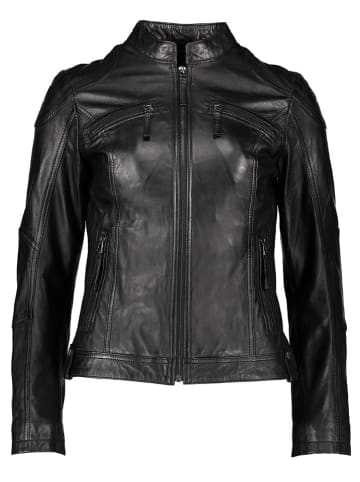 Apple of Eden Lederjacke in Schwarz