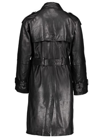Apple of Eden Skórzany płaszcz w kolorze czarnym