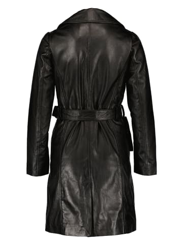 7eleven Ledermantel "Loriana" in Schwarz