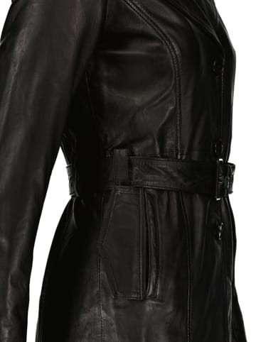 7eleven Ledermantel "Loriana" in Schwarz