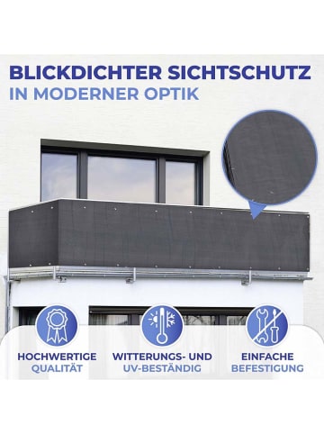 Wenko Sichtschutz "Mauer" in Grau - (B)500 x (H)85 cm