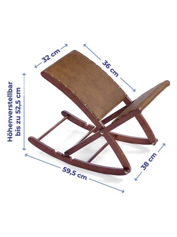 Wenko Beinschaukel in Braun - (B)38 x (H)52,5 x (T)59 cm