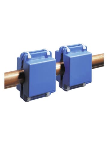 Wenko 2-delige set: speciale leidingsystemen blauw - (B)5 x (H)7 x (D)4,3 cm