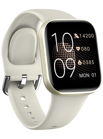 SmartCase Smartwatch in Beige/ Gold