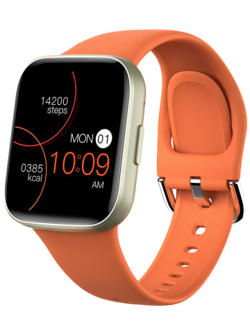 SmartCase Smartwatch in Orange/ Gold