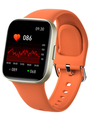 SmartCase Smartwatch in Orange/ Gold
