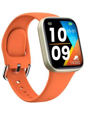 SmartCase Smartwatch in Orange/ Gold