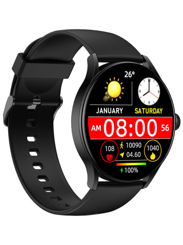 SmartCase Smartwatch in Schwarz