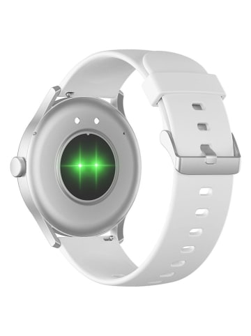 SmartCase Smartwatch in Silber/ Weiß