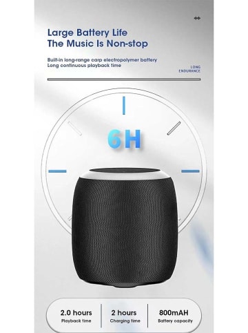 SmartCase Głośnik Bluetooth w kolorze czarnym