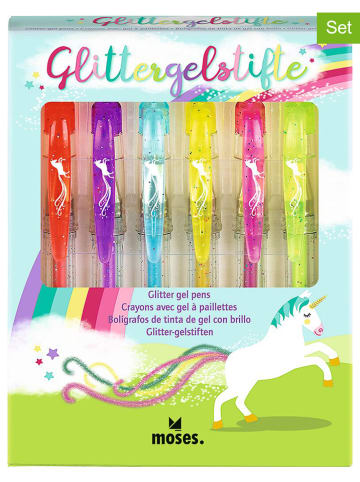 moses. 2er-Set: Einhorn-Glittergelstifte in Bunt - ab 3 Jahren