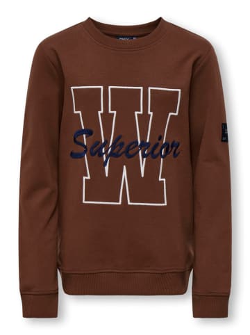 KIDS ONLY Sweatshirt "Franklin" in Braun
