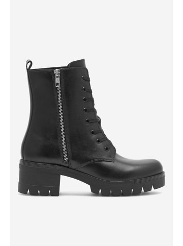 Lasocki Leder-Stiefeletten in Schwarz