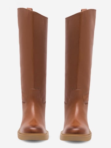 Lasocki Leder-Stiefel in Hellbraun