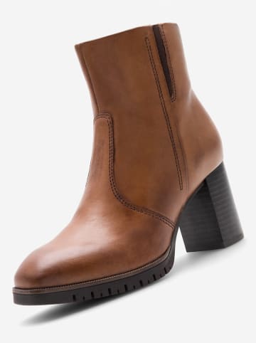 Lasocki Leder-Stiefeletten in Hellbraun