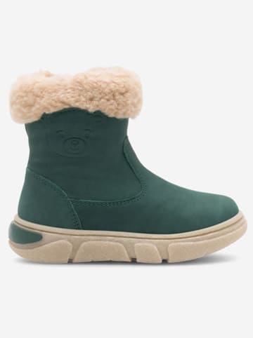 Lasocki Leder-Winterboots in Grün