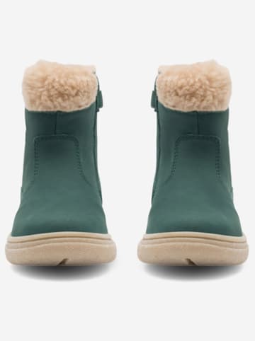 Lasocki Leder-Winterboots in Grün
