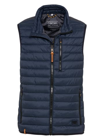 Camel Active Doorgestikte bodywarmer donkerblauw