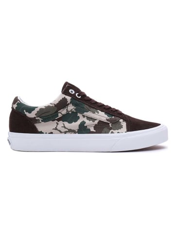 Vans Sneakersy "Old Skool" w kolorze brązowo-kremowym