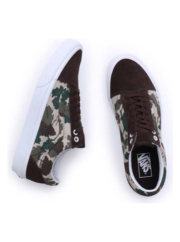 Vans Sneakersy "Old Skool" w kolorze brązowo-kremowym